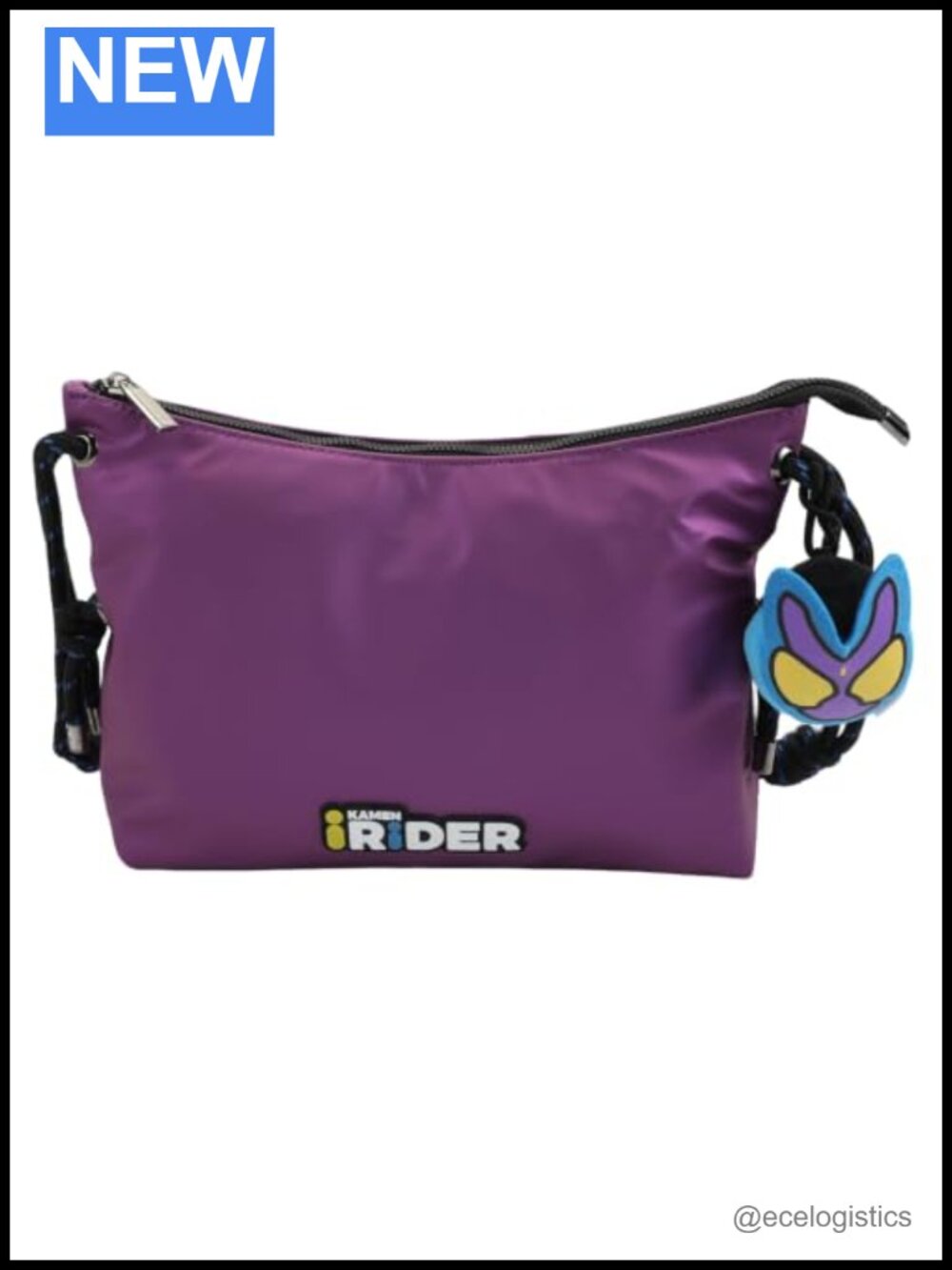 Kamen Rider Geats Anime Crossbody Sling Bag with Plush Pendant